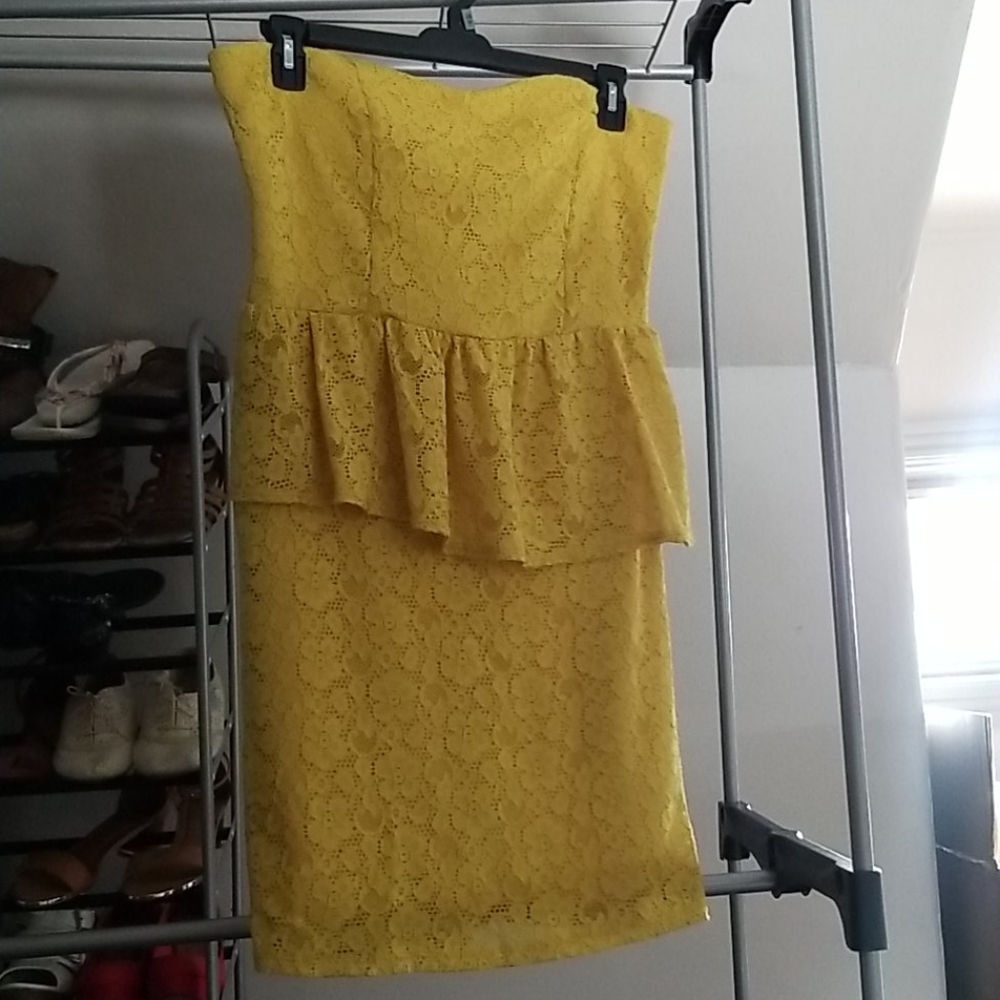 Peplum mini plus dress